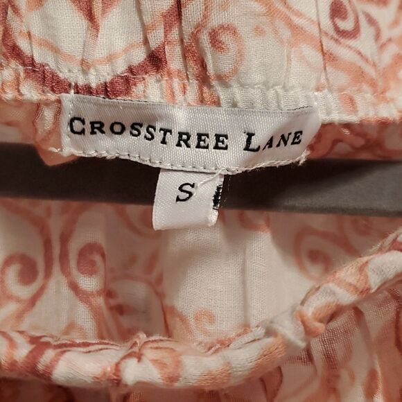 Crosstree Lane pink and white gauze coverup - Picture 4 of 7